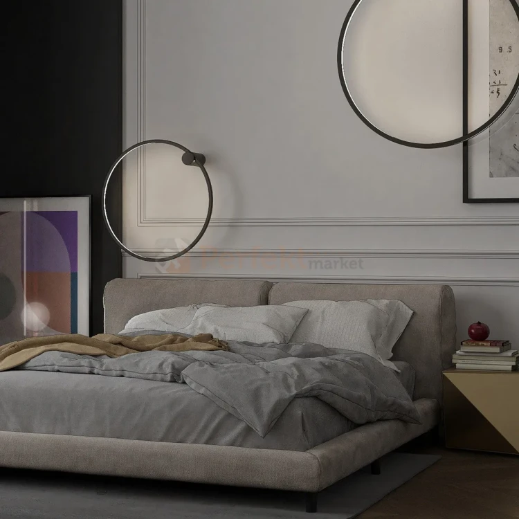 Mirror kinkiet okrągły ring mały 60cm czarny LP-999_1W S BK Light Prestige perfektmarket (13).webp