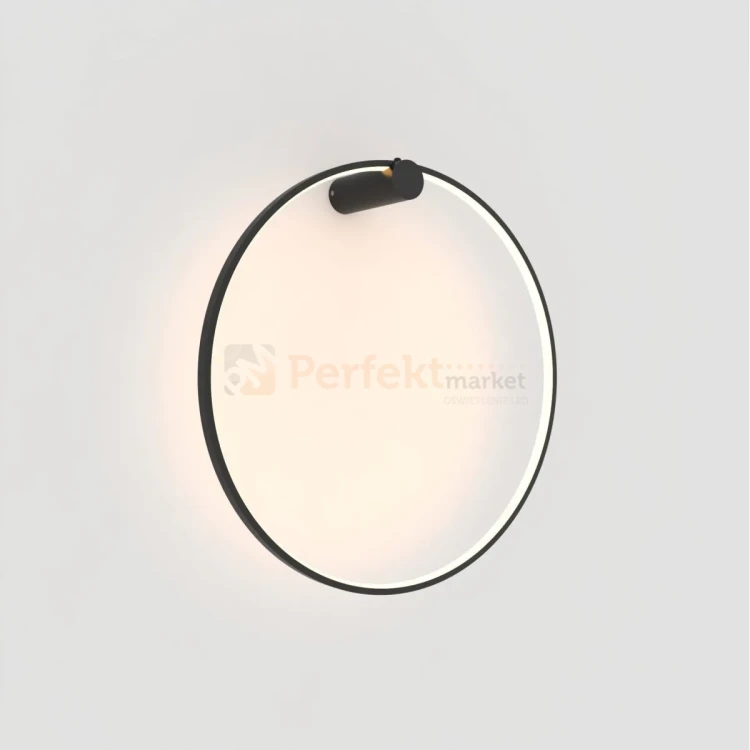 Mirror kinkiet okrągły ring mały 60cm czarny LP-999_1W S BK Light Prestige perfektmarket (9).webp