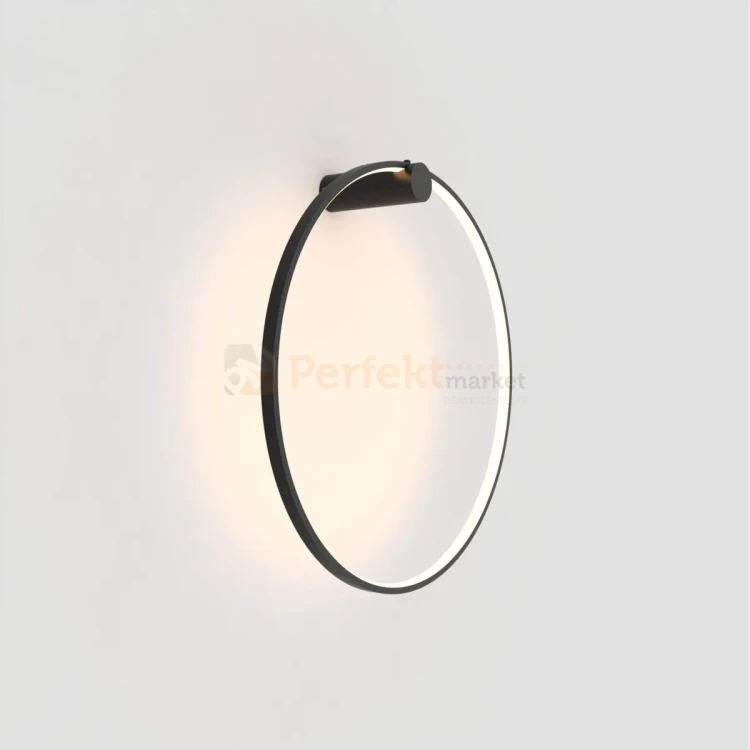 Mirror kinkiet okrągły ring mały 60cm czarny LP-999_1W S BK Light Prestige perfektmarket (5).webp