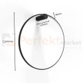 Mirror kinkiet okrągły ring mały 60cm czarny LP-999_1W S BK Light Prestige perfektmarket (3).webp