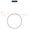 Mirror wisząca okrągły ring L 90mc duża czarna IP44 CCT light prestige perfektmarket (11).webp