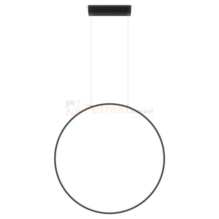 Mirror wisząca okrągły ring L 90mc duża czarna IP44 CCT light prestige perfektmarket (11).webp