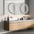 Mirror wisząca okrągły ring L 90mc duża czarna IP44 CCT light prestige perfektmarket (6).webp