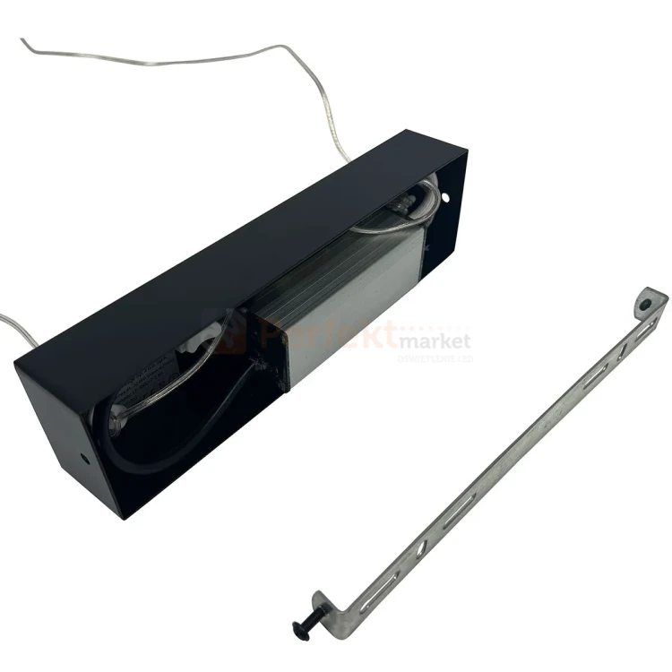 Mirror wisząca okrągły ring L 90mc duża czarna IP44 CCT light prestige perfektmarket (3).webp