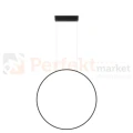 Lampa wisząca Mirror wisząca okrągły ring S 60 cm mała czarna IP44 CCT light prestige perfektmarket (11).webp