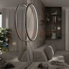 Lampa wisząca Mirror wisząca okrągły ring S 60 cm mała czarna IP44 CCT light prestige perfektmarket (10).webp