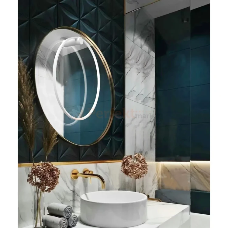 Mirror kinkiet okrągły ring 90cm L duży biały 3000K Light Prestige perfektmarket (9).webp