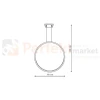 Lampa wisząca Mirror wisząca okrągły ring L 90 cm duża biała IP44 CCT light prestige  perfektmarket (5).webp