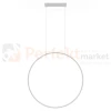 Lampa wisząca Mirror wisząca okrągły ring L 90 cm duża biała IP44 CCT light prestige  perfektmarket (1).webp