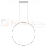 Lampa wisząca Mirror wisząca okrągły ring L 90 cm duża biała IP44 CCT light prestige  perfektmarket (1).webp