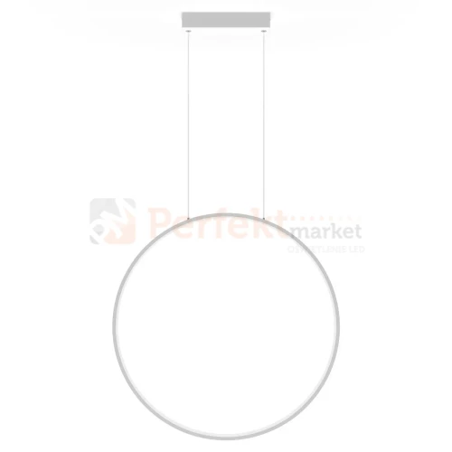 Lampa wisząca Mirror wisząca okrągły ring L 90 cm duża biała IP44 CCT light prestige  perfektmarket (1).webp