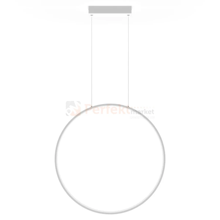 Lampa wisząca Mirror wisząca okrągły ring L 90 cm duża biała IP44 CCT light prestige  perfektmarket (1).webp