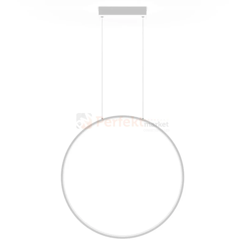 Lampa wisząca Mirror wisząca okrągły ring L 90 cm duża biała IP44 CCT light prestige  perfektmarket (5).webp