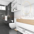 Lampa wisząca Mirror wisząca okrągły ring L 90 cm duża biała IP44 CCT light prestige  perfektmarket (7).webp