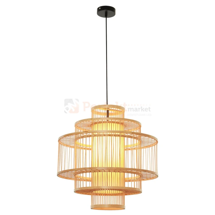 Lampa wisząca Stella rattanowa boho 1xE27 Light Prestige perfektmarket (4).webp