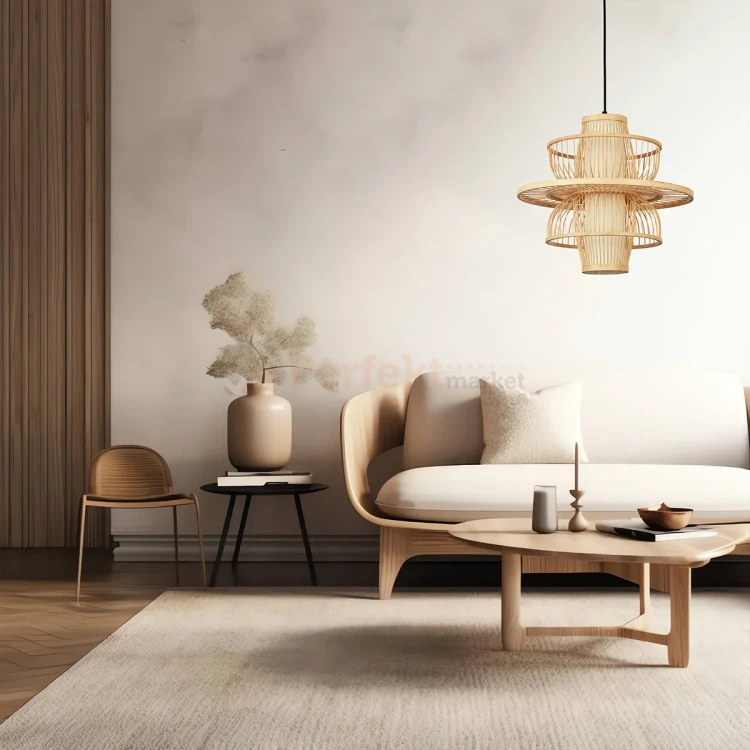 Lampa wisząca Astra rattanowa boho 1xE27 Light Prestige perfektmarket (5).webp