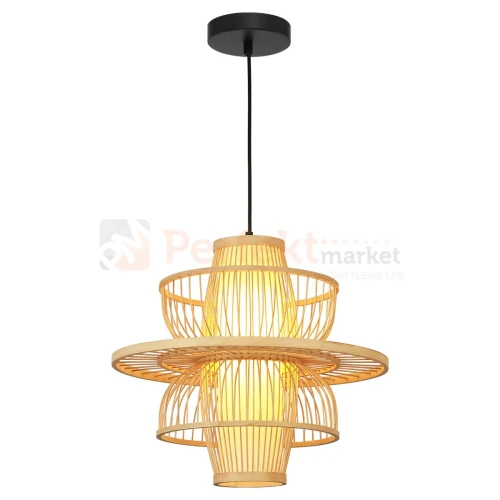 Lampa wisząca Astra rattanowa boho 1xE27 Light Prestige perfektmarket (4).webp