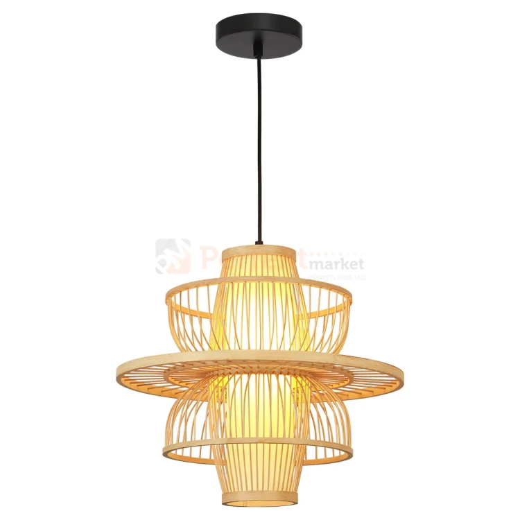 Lampa wisząca Astra rattanowa boho 1xE27 Light Prestige perfektmarket (4).webp