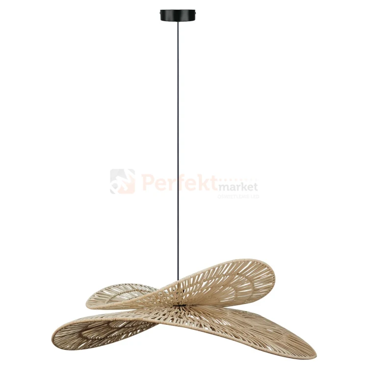 Lampa wisząca Raya rattanowa boho kapelusz 1xE27 Light Prestige LP-2704-1P NT perfektmarket (3).webp
