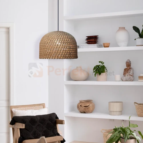 Lampa wisząca Kanso 40cm rattanowa boho 1xE27 Light Prestige LP-2025_1P 40 cm perfektmarket (5).webp