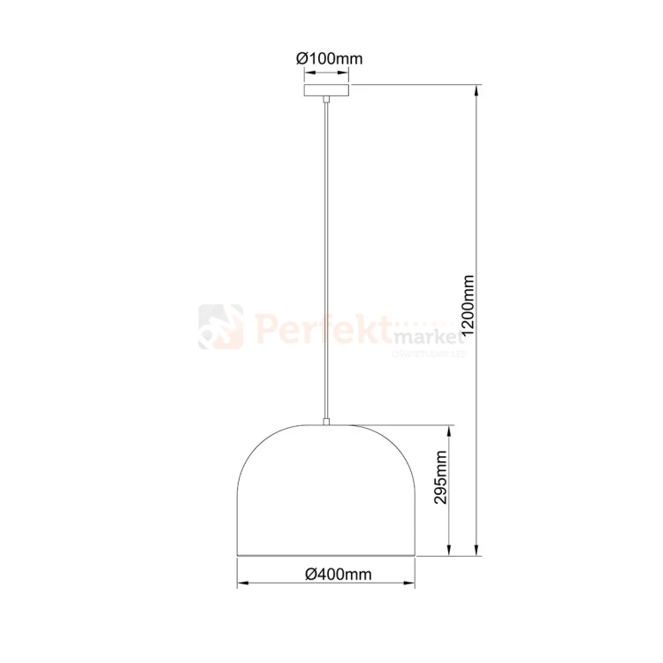 Lampa wisząca Kanso 40cm rattanowa boho 1xE27 Light Prestige LP-2025_1P 40 cm perfektmarket (1).webp