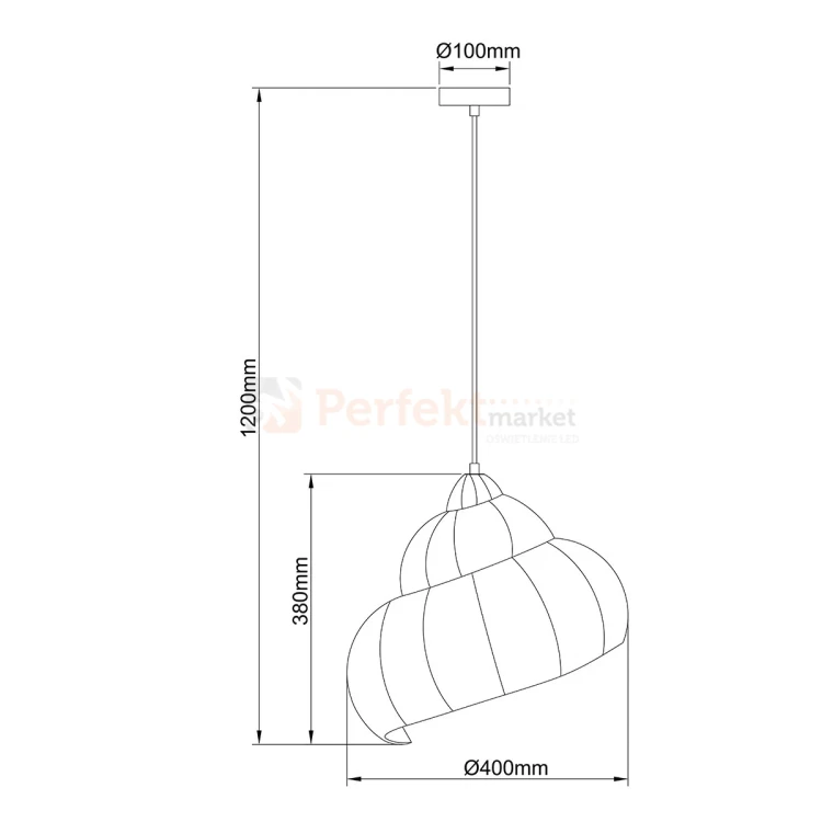 Lampa wisząca Shella 40cm rattanowa boho 1xE27 Light Prestige lp-1806_1p 40cm perfektmarket (1).webp