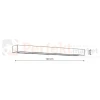 Ibros kinkiet LED czarny duży 120cm 18W CCT IP44 GS-LWA-18W BK CCT perfektmarket (2).webp