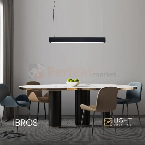 Lampa wisząca LED Ibros 63 cm czarna 18W CCT IP44 LP-7001_1P 20 BK-63 18 cct perfektmarket (1).webp