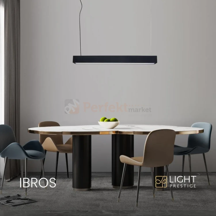Lampa wisząca LED Ibros 63 cm czarna 18W CCT IP44 LP-7001_1P 20 BK-63 18 cct perfektmarket (1).webp
