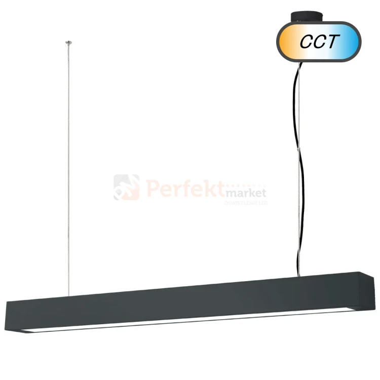 Lampa wisząca LED Ibros 93 cm czarna 24W CCT IP44 LP-7001_1P 20 BK-93 24 CCT perfektmarket 1.webp