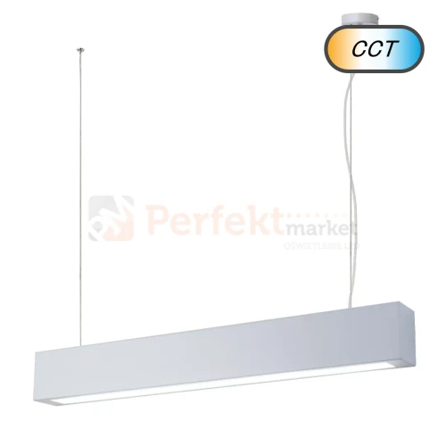 Lampa wisząca LED Ibros 63 cm biała 24W CCT IP20 perfektmarket 1.webp