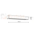Ibros lampa sufitowa liniowa czarna 63cm 18W CCT IP44 perfektmarket.webp