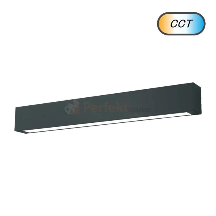 Ibros lampa sufitowa liniowa czarna 63cm 18W CCT IP44 perfektmarket 1.webp