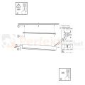 Ibros lampa sufitowa liniowa czarna 63cm 18W CCT IP44 montaż perfektmarket.webp