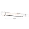 Ibros lampa sufitowa liniowa biała 93cm 24W CCT IP44 perfektmarket.webp