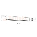 Ibros lampa sufitowa liniowa biała 93cm 24W CCT IP44 perfektmarket.webp