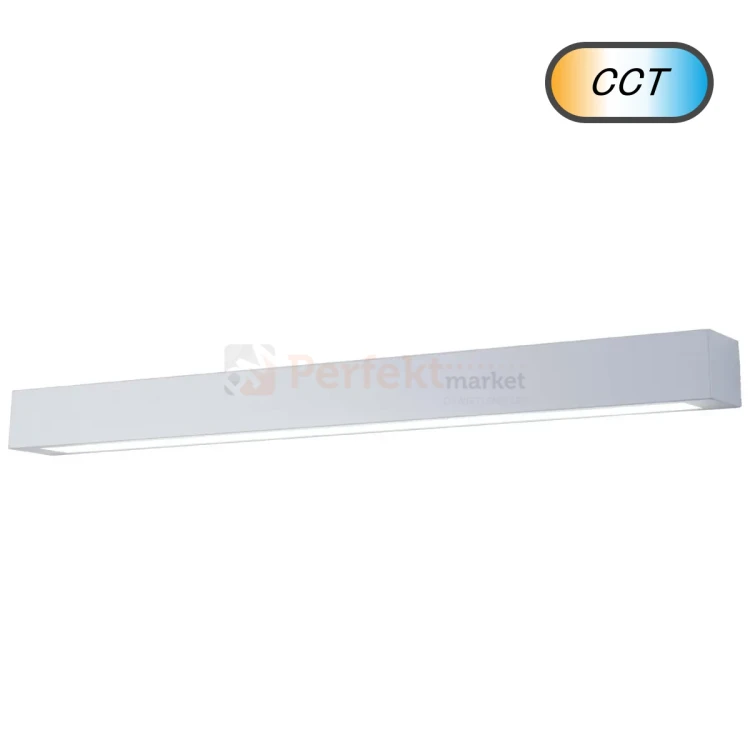 Ibros lampa sufitowa liniowa biała 93cm 24W CCT IP44 perfektmarket 1.webp