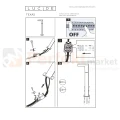 Lampa zewnętrzna stojąca słupek ogrodowy TEXAS IP54 antracyt perfektmarket montaż.webp