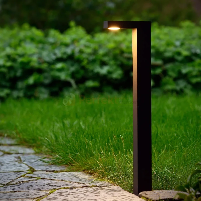 Lampa zewnętrzna stojąca słupek ogrodowy TEXAS IP54 antracyt perfektmarket montaż.webp