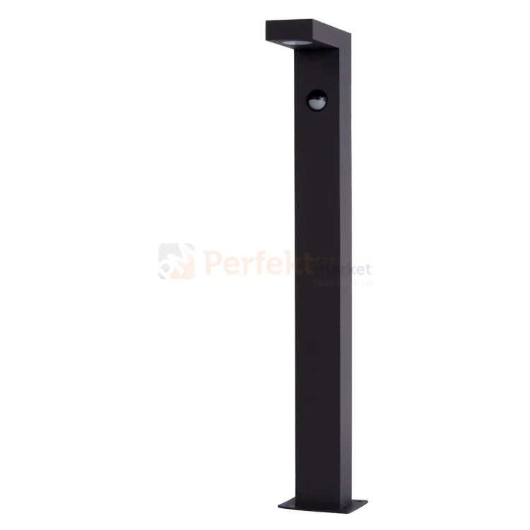 Lampa zewnętrzna stojąca słupek ogrodowy z czujnikiem PIR TEXAS IP54 3000K 60 cm antracyt 288 (3).webp