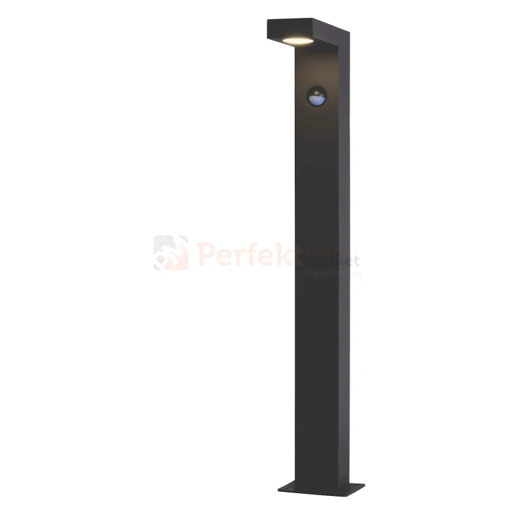 Lampa zewnętrzna stojąca słupek ogrodowy z czujnikiem PIR TEXAS IP54 3000K 60 cm antracyt 28851_6.webp