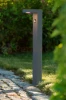 Lampa zewnętrzna stojąca słupek ogrodowy z czujnikiem PIR TEXAS IP54 3000K 60 cm antracyt perfektmarket.webp