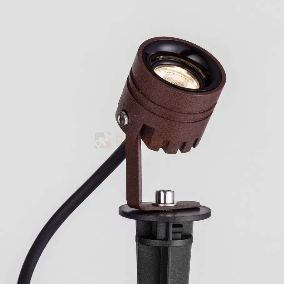 SENTO reflektor ogrodowy wbijany 24V do roślin drzew IP65 3W 3000K rdzawy corten perfektmarket (1).webp