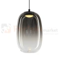 Lampa wisząca VASO 3 SMOKED 4W dymione szkło czarna perfektmarket (4).webp