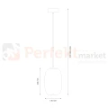 Lampa wisząca VASO 3 SMOKED 4W dymione szkło czarna perfektmarket (1).webp