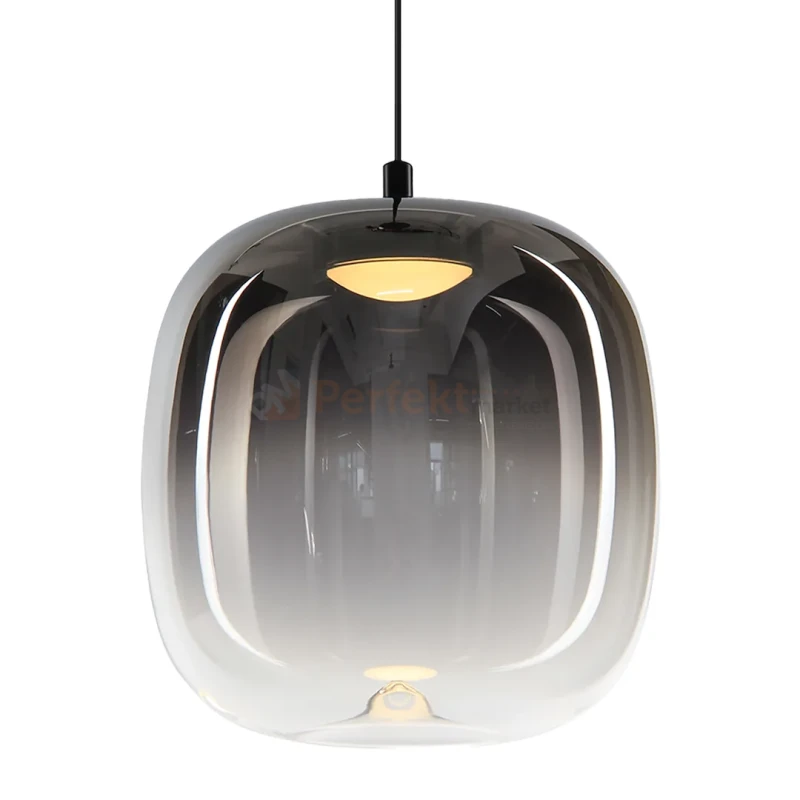 Lampa wisząca VASO 2 SMOKED ML1400 4W 3000K dymione szkło czarnaperfektmarket.webp