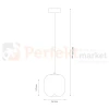 Lampa wisząca VASO 2 SMOKED ML1400 4W 3000K dymione szkło czarnaperfektmarket.webp