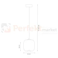Lampa wisząca VASO 2 SMOKED ML1400 4W 3000K dymione szkło czarnaperfektmarket.webp
