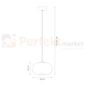 Lampa wisząca VASO 1 SMOKED ML1397 4W 3000K dymione szkło czarna perfektmarket (1).webp