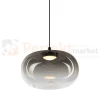 Lampa wisząca VASO 1 SMOKED ML1397 4W 3000K dymione szkło czarna perfektmarket (4).webp